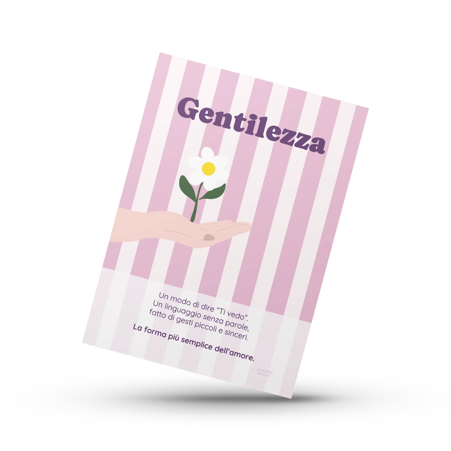 Poster Gentilezza | Dizionario Poetico