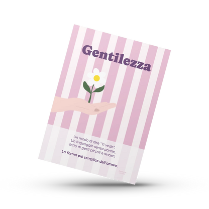 Poster Gentilezza | Dizionario Poetico